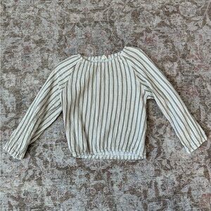 Quincy Mae Striped Kids Blouse